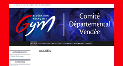 Desktop Screenshot of cd85.ffgympaysdelaloire.fr
