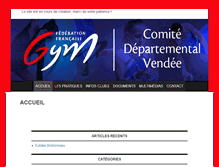 Tablet Screenshot of cd85.ffgympaysdelaloire.fr