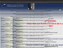 Tablet Screenshot of 2011.ffgympaysdelaloire.fr